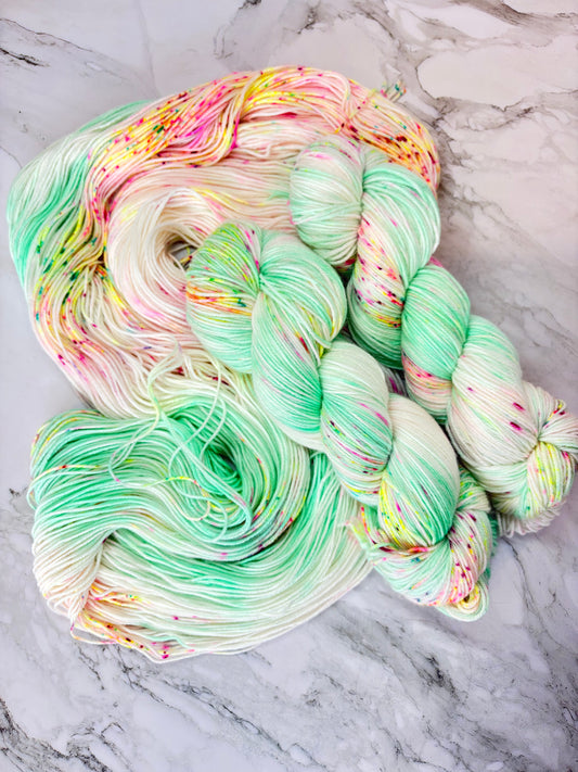 Spearmint Confetti - Sock 85